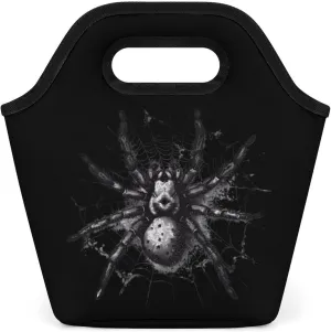 Spider Animal Motif Lunch Bag Handbag Lunchbag Dinner Handle Tote for Work Picnic