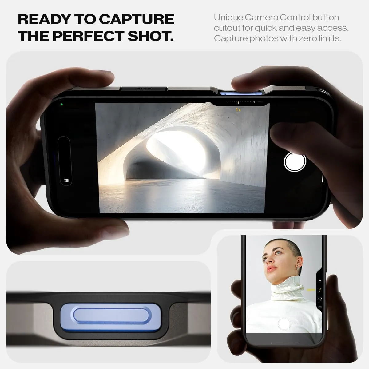 Spigen for iPhone 16 Case, Tough Armor (Ai) MagFit [Compatible with Magsafe] [Kickstand] [Military-Grade Protection] - Gunmetal