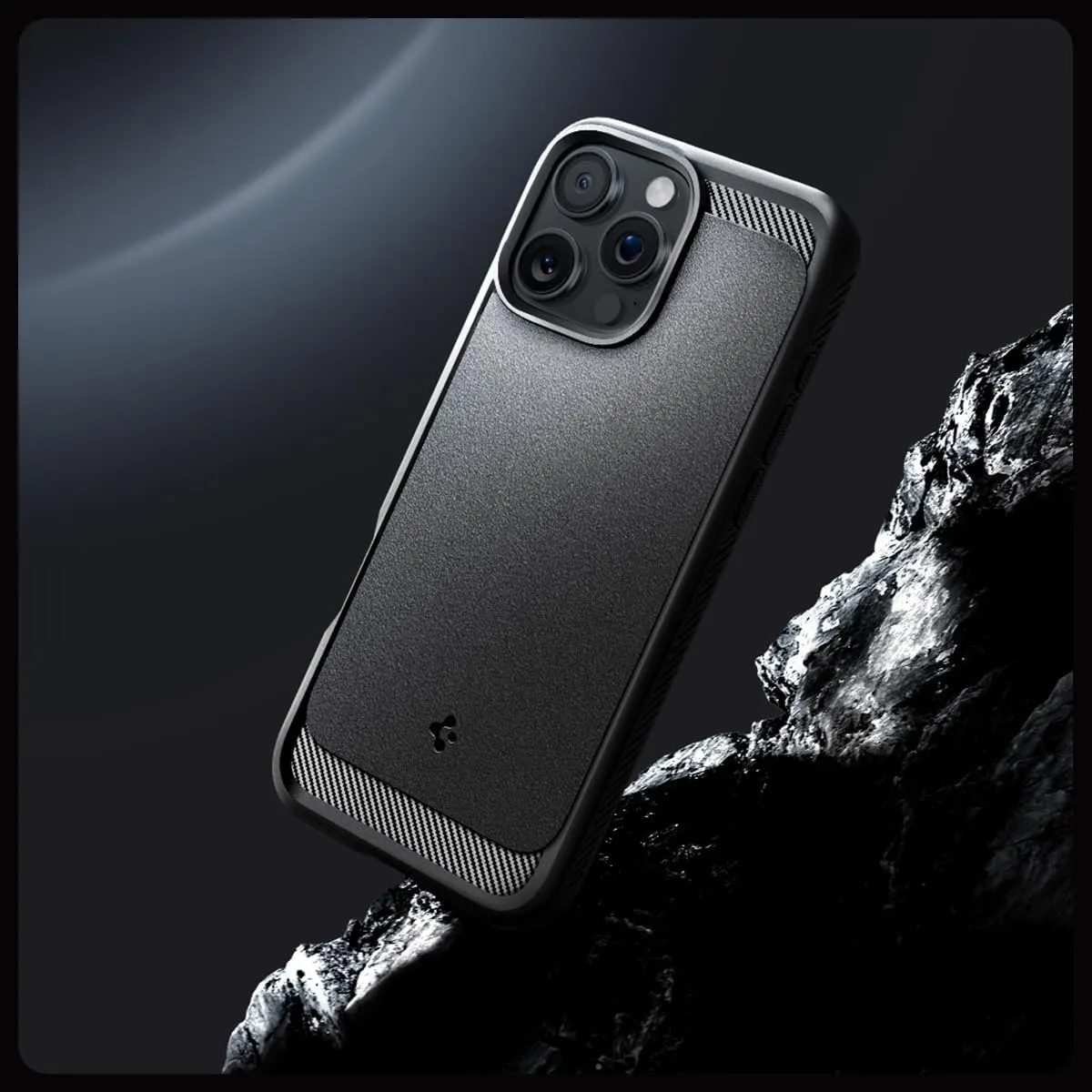 Spigen Rugged Armor MagFit Designed for iPhone 16 Pro Case [Military-Grade Protection] Compatible with MagSafe - Matte Black