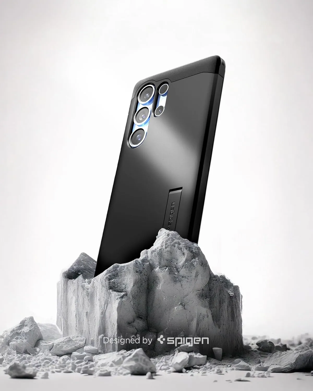 Spigen Tough Armor (Ai) MagFit Designed for Galaxy S25 Ultra Case [Kickstand] [Fast Wireless Charging] (2025) - Black
