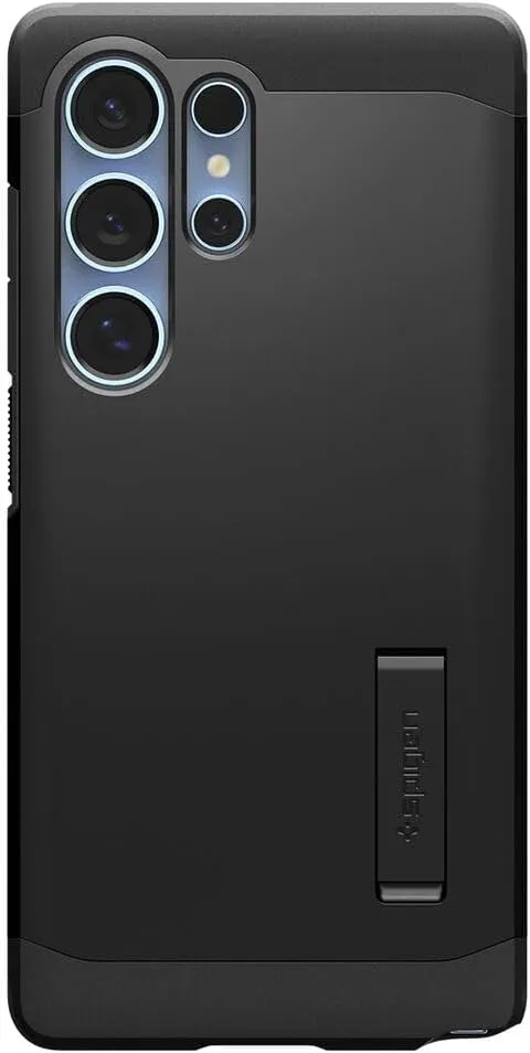 Spigen Tough Armor (Ai) MagFit Designed for Galaxy S25 Ultra Case [Kickstand] [Fast Wireless Charging] (2025) - Black