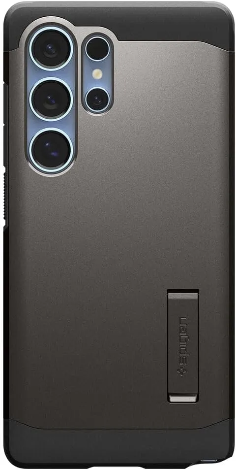 Spigen Tough Armor (Ai) MagFit Designed for Galaxy S25 Ultra Case [Kickstand] [Fast Wireless Charging] (2025) - Gunmetal