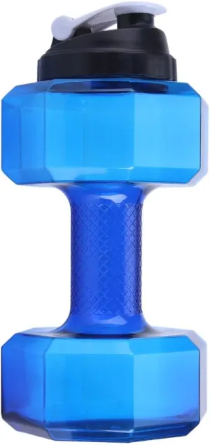 Sports Water Bottle 2.2L, Large Capacity Dumbbell Shaped Training Water Bottle Fitness Gym Training Cup, Flip Top Leak Proof lid, 5 Colors