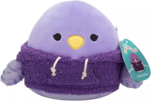 Squishmallows Original 8-Inch Christmas 2024 Hoodie Squad Plush- Official Jazwares Stuffed Animal Toy - Add to Your Squad - Gift for Kids, Girls & Boys (Anoushka The Parakeet)