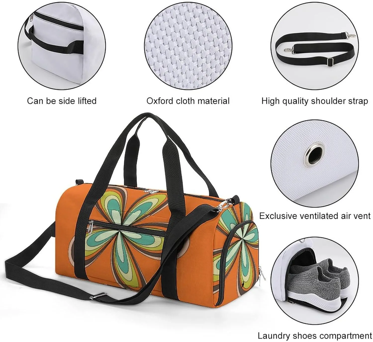St Patrick Clover Green Fitness Bag with Large Capacity Backpack And Waterproof Bag
