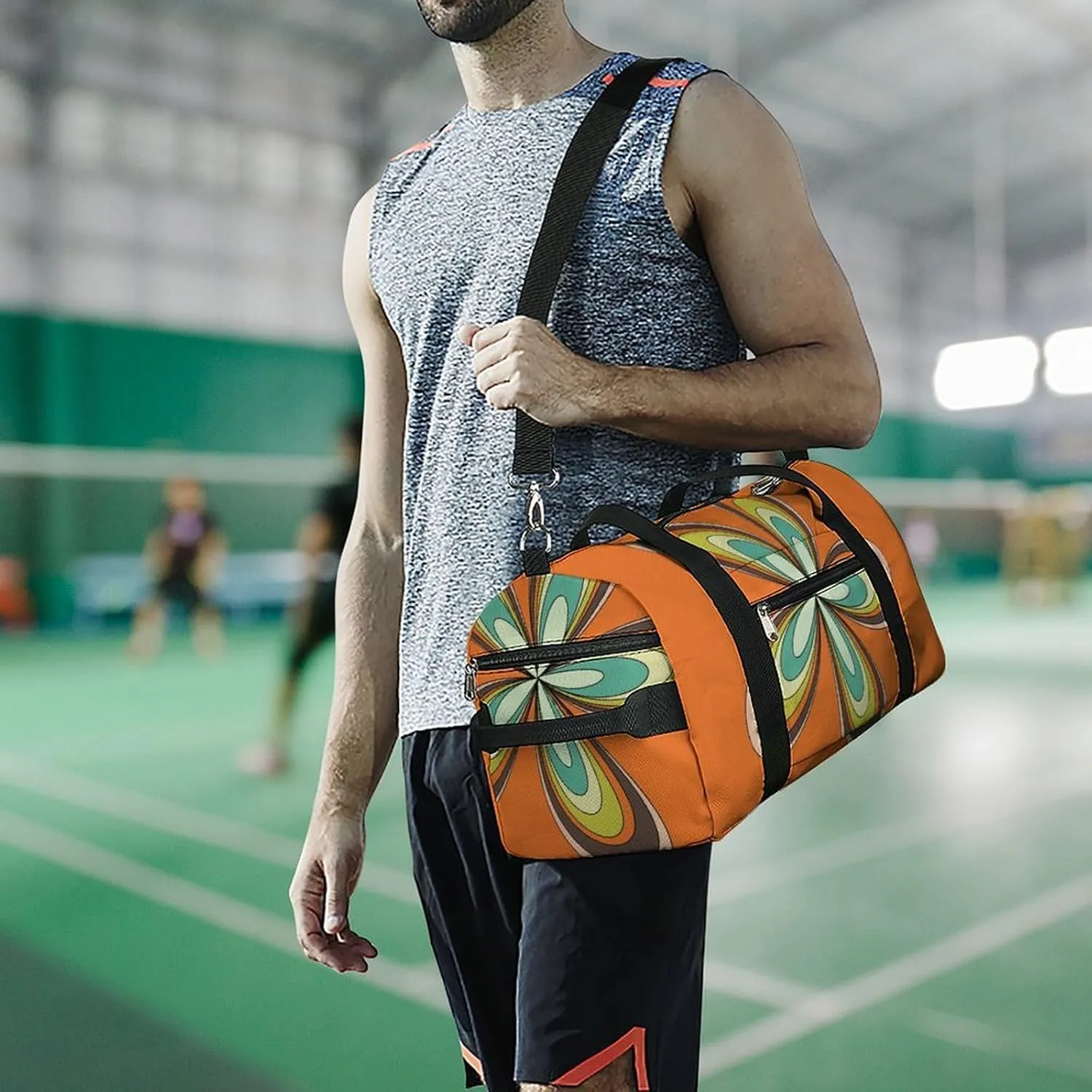 St Patrick Clover Green Fitness Bag with Large Capacity Backpack And Waterproof Bag