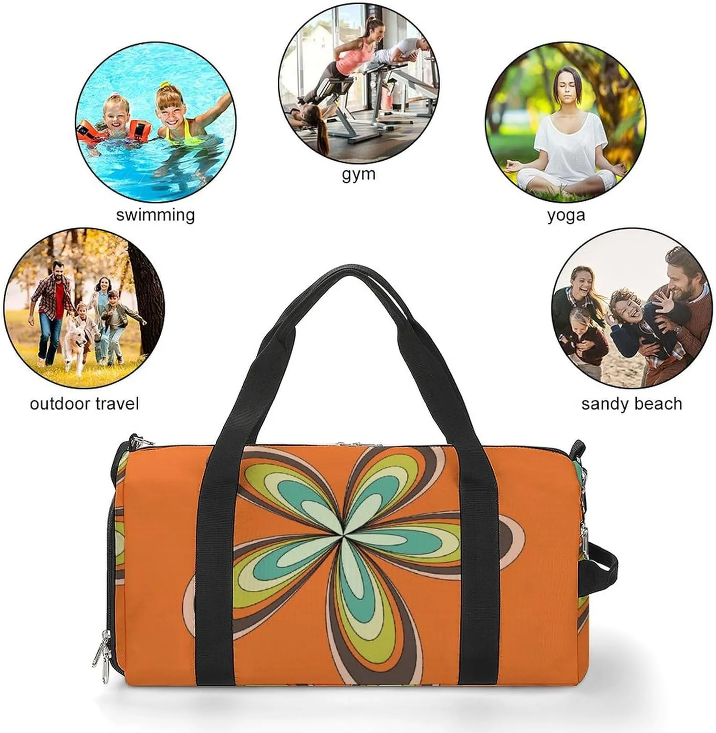 St Patrick Clover Green Fitness Bag with Large Capacity Backpack And Waterproof Bag
