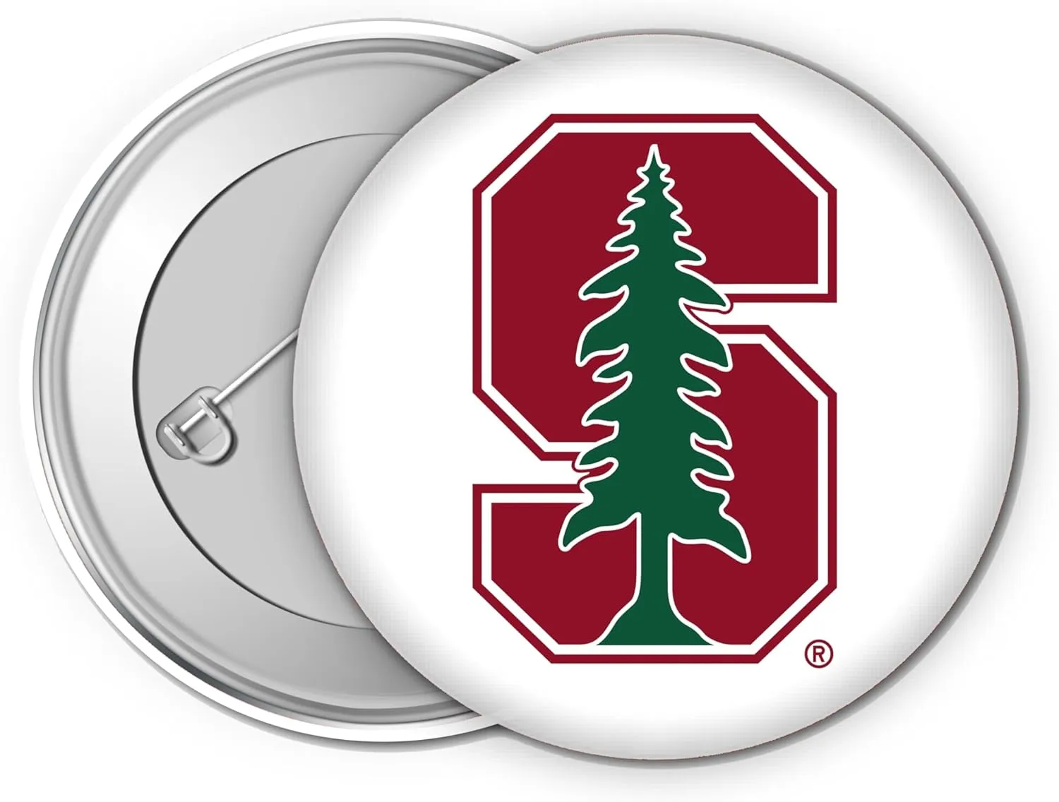 Stanford University Small 1-Inch Button Pin 4 Pack Officially Licensed Collegiate Product