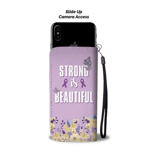 Strong Beauty Wallet Phone Case with RFID Blocker