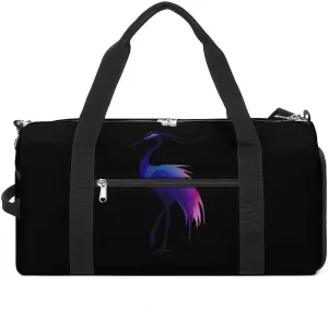Sunrise Red Crowned Crane Gym Bag for Men Women Lightweight Duffel Bag Sports Workout Bag for Travel Yoga
