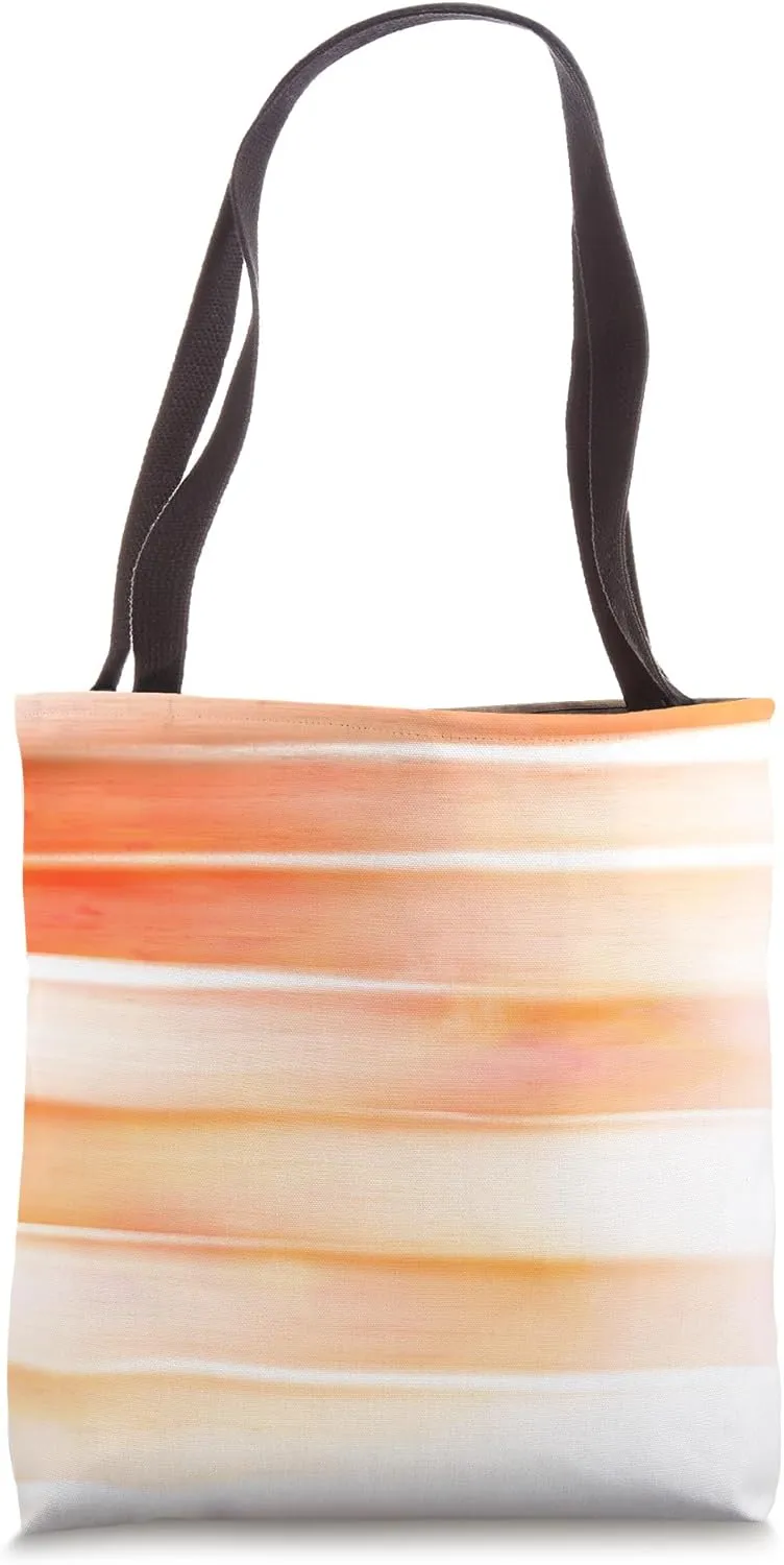 Sunset Sea Red Pink Orange Pattern Design Tote Bag