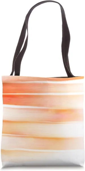 Sunset Sea Red Pink Orange Pattern Design Tote Bag