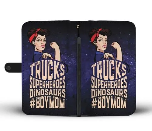 Super Mom Wallet Phone Case with RFID Blocker