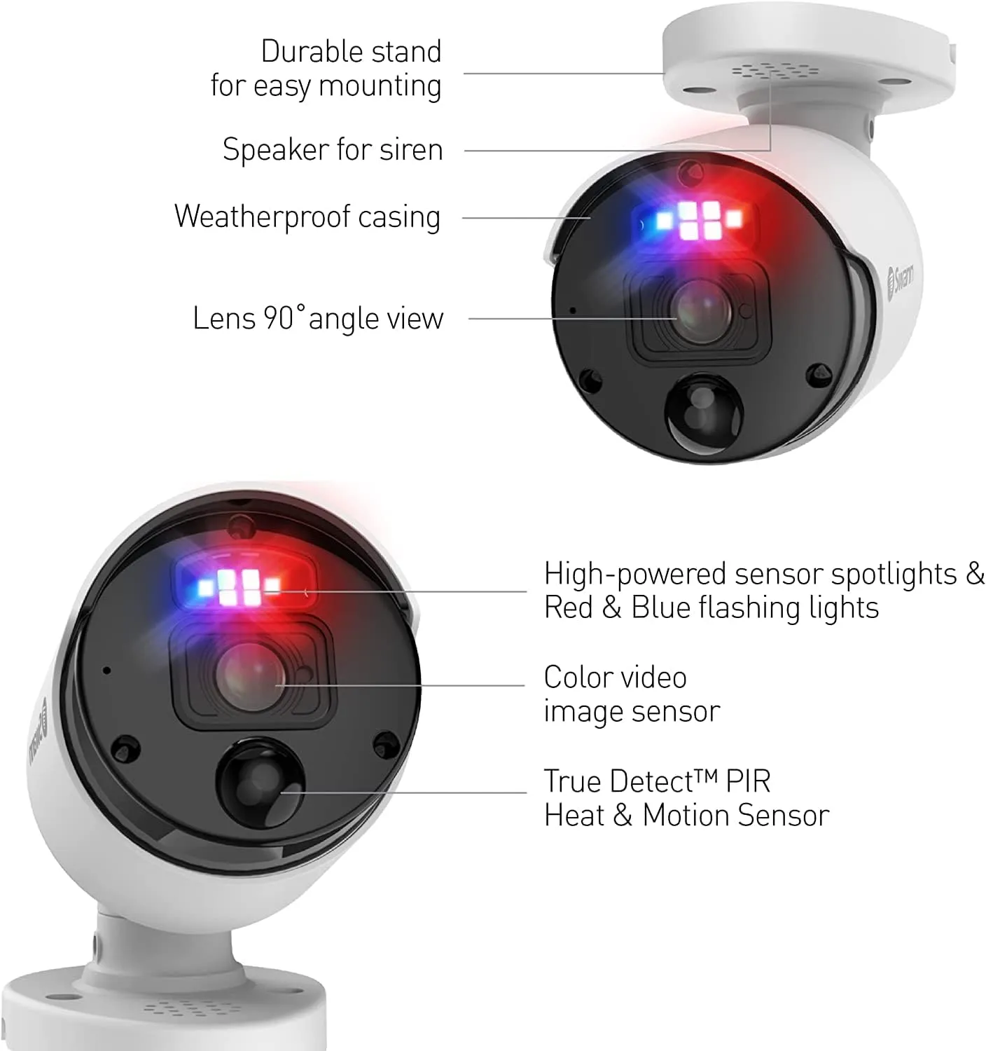 SWANN Pro 4K Ultra HD 16 Channel Security Camera System, 2TB NVR, 12 PoE IP 4K Cameras Outdoor, 8MP Wired Surveillance CCTV, Heat Motion Vehicle Detection, LED Lights, 24/7 Recording Camera, 1689812