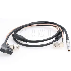 SZRMCC D-tap to 0B 4 pin and BNC to BNC Power and SDI Video Cable for Zacuto Kameleon EVF