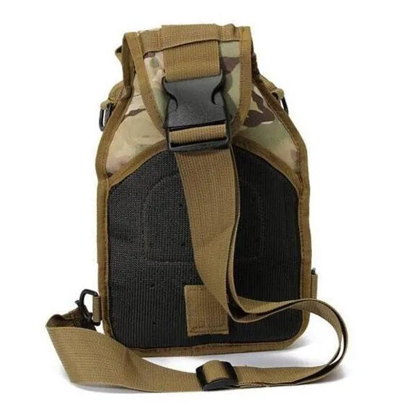 Tactical Utility Sports Hiking Single Shoulder Sling Chest Bag Travel Backpack CP