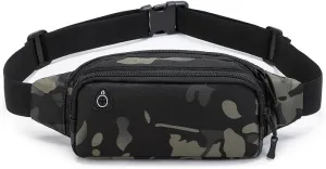 Tactical Waist Bag Shoulder Multifunctional Crossbody Large Fanny Pack for Men Women Wallets Waist Pack Phone Carrying (Black-A)