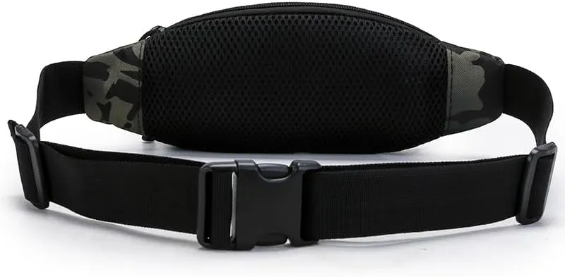 Tactical Waist Bag Shoulder Multifunctional Crossbody Large Fanny Pack for Men Women Wallets Waist Pack Phone Carrying (Black-A)
