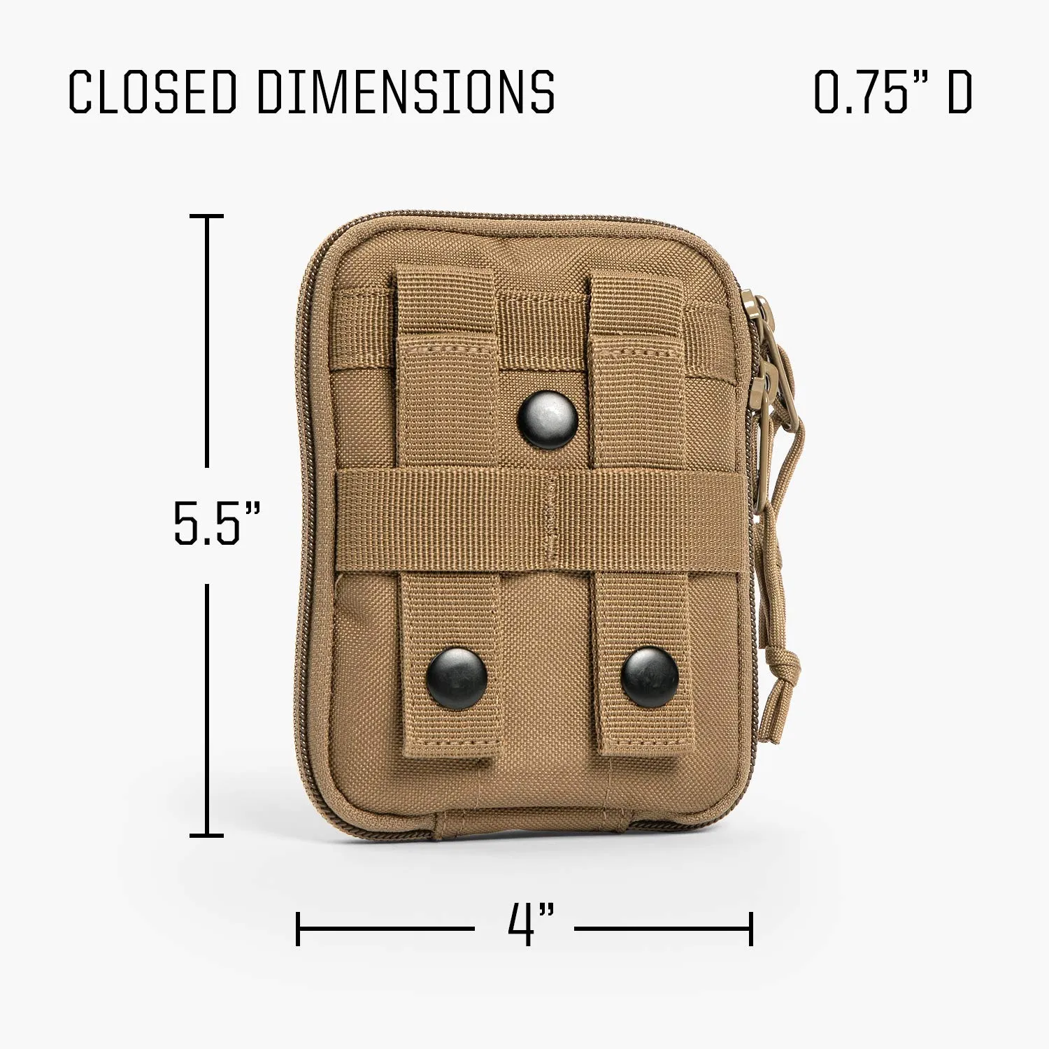 TBG - Dirty Diaper Dump Pouch for Tactical Diaper Bag - Removable & Washable (Coyote Brown)