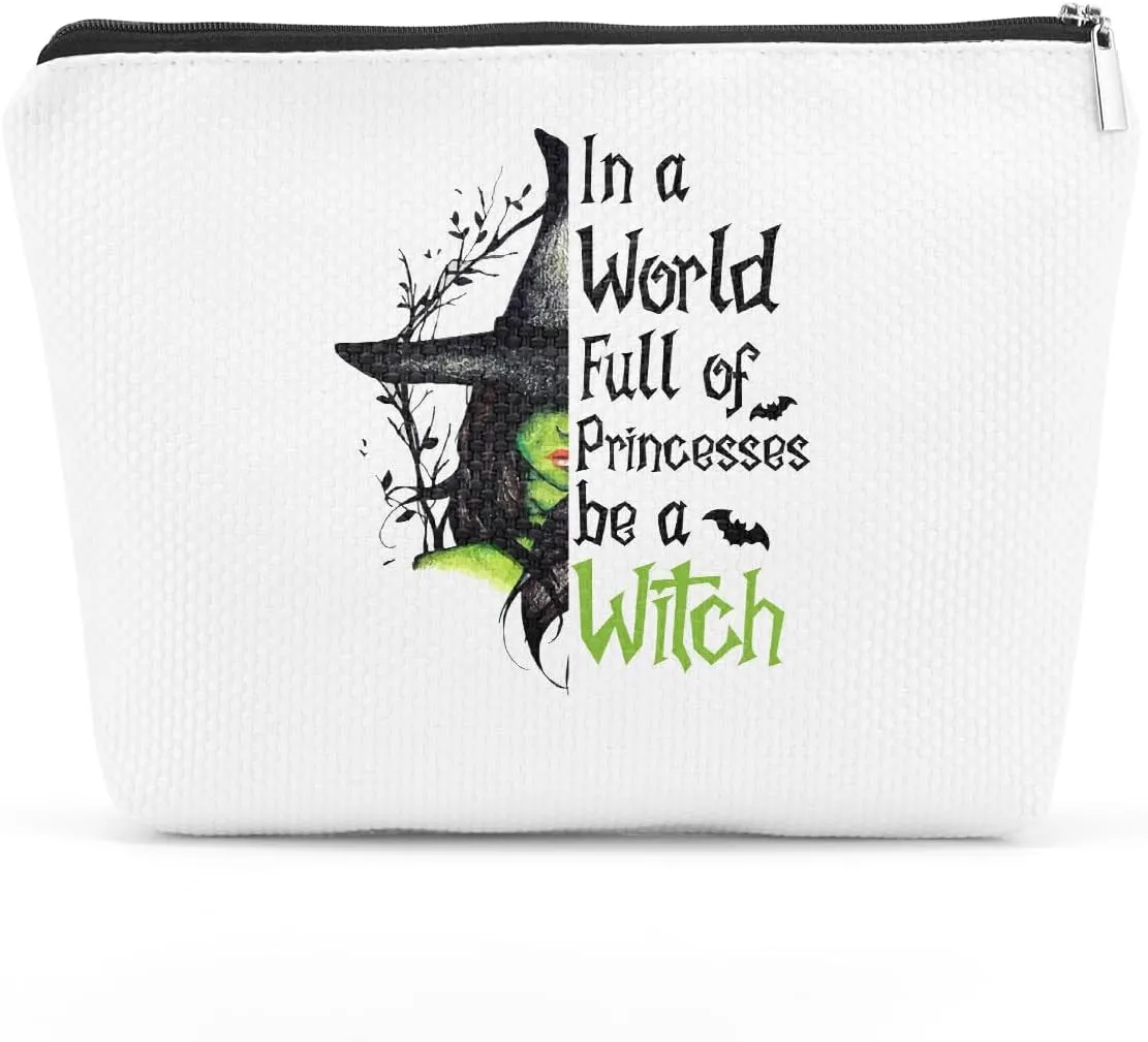 TBT Witchy Gifts Witchcraft Bag Witch Stuff Make Up Bag Cosmetic Bag for Halloween Birthday Christmas Gifts for Witchcraft Lovers Women Female Best Friends Coven Sisters
