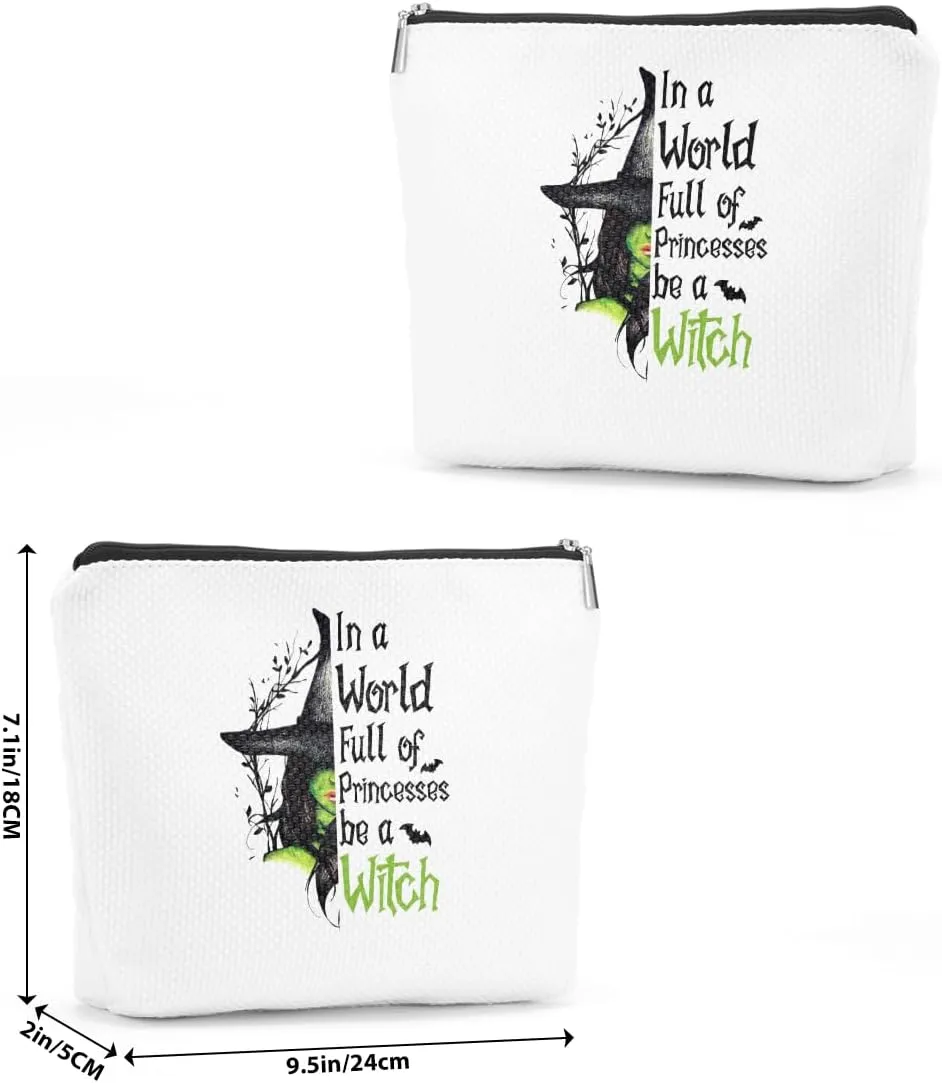 TBT Witchy Gifts Witchcraft Bag Witch Stuff Make Up Bag Cosmetic Bag for Halloween Birthday Christmas Gifts for Witchcraft Lovers Women Female Best Friends Coven Sisters