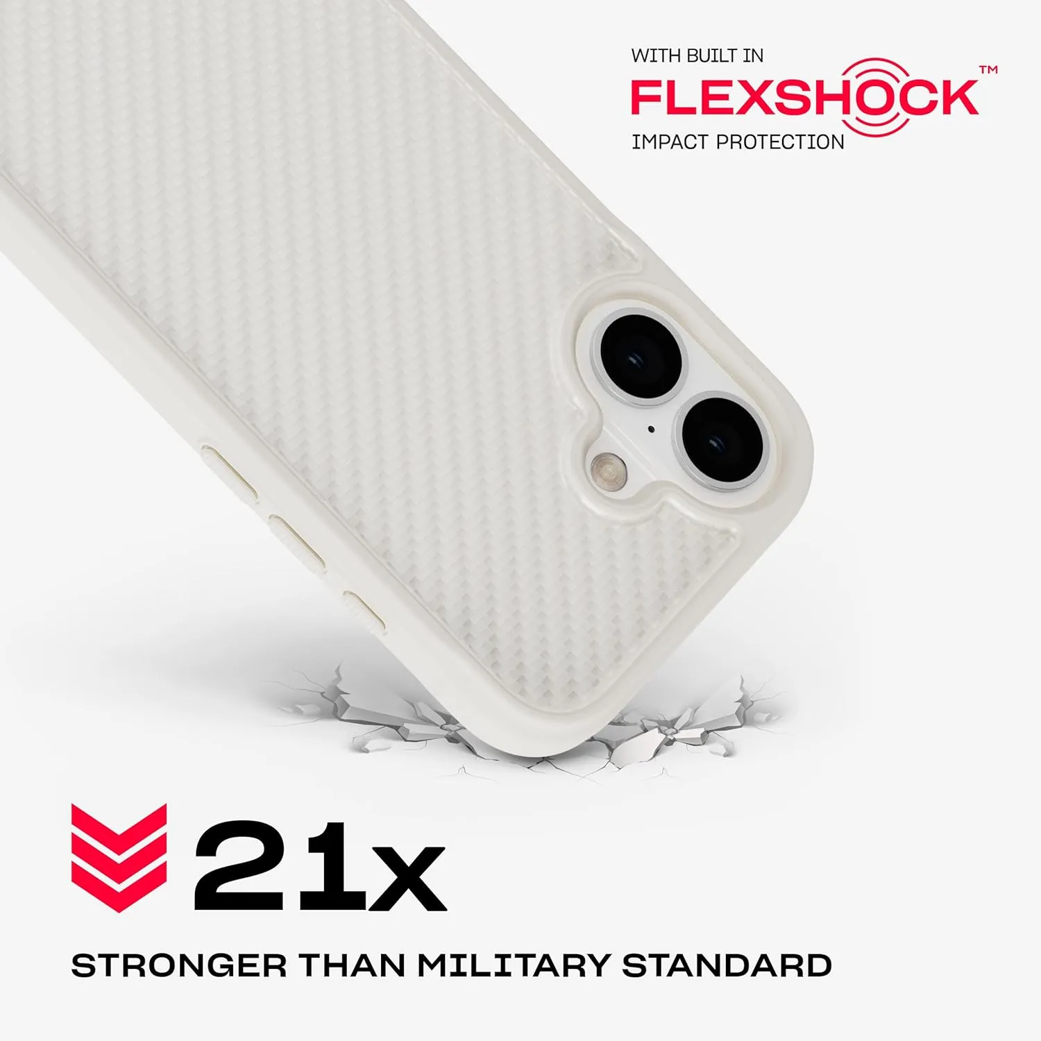 Tech21 EvoArmor for iPhone 16 Compatible with MagSafe - Impact Protection Case 21x Military Standard Tested in Cream