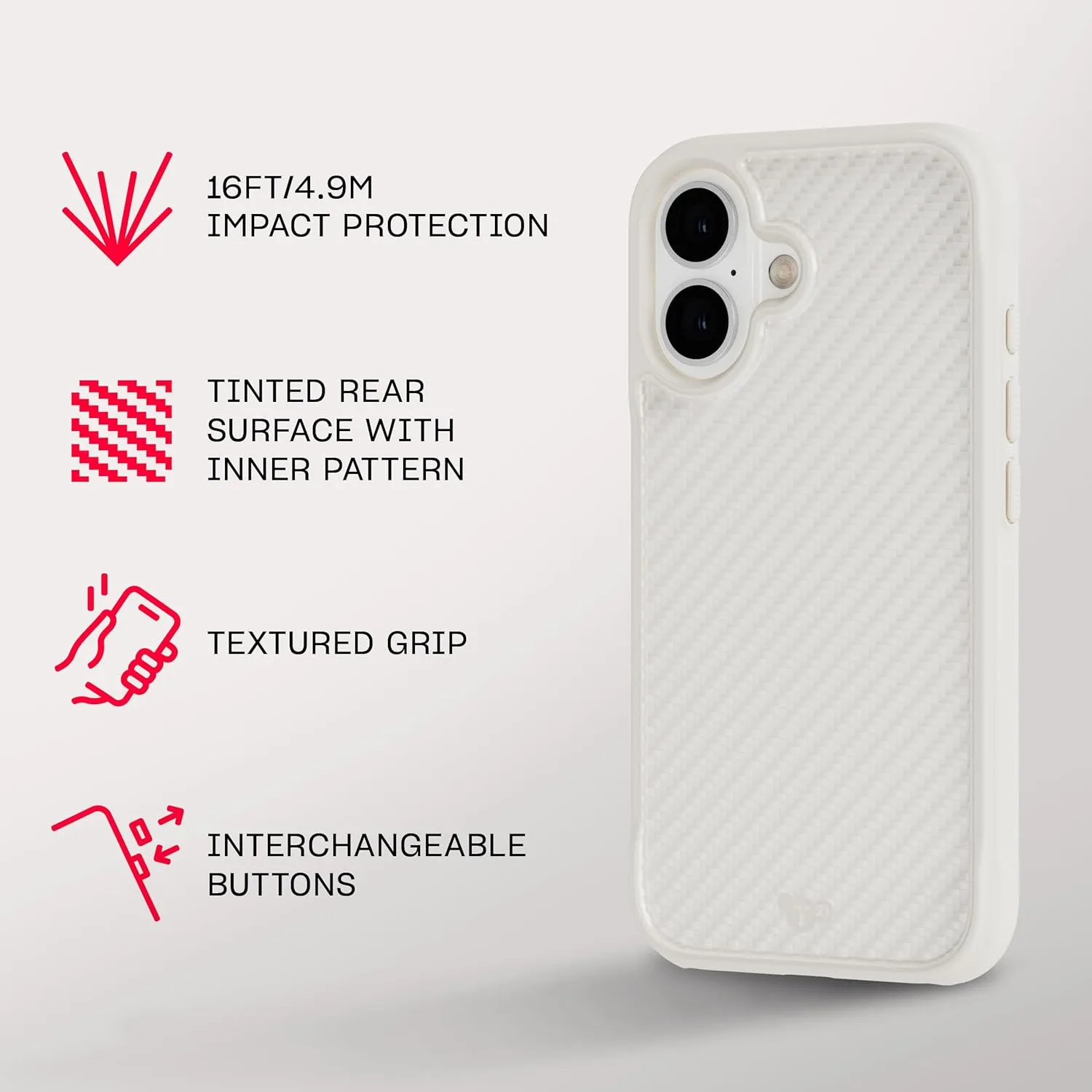 Tech21 EvoArmor for iPhone 16 Compatible with MagSafe - Impact Protection Case 21x Military Standard Tested in Cream