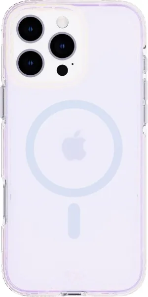 Tech21 EvoArt case for iPhone 16 Pro Max Compatible with MagSafe - Impact Protection Case - in Holographic Blue