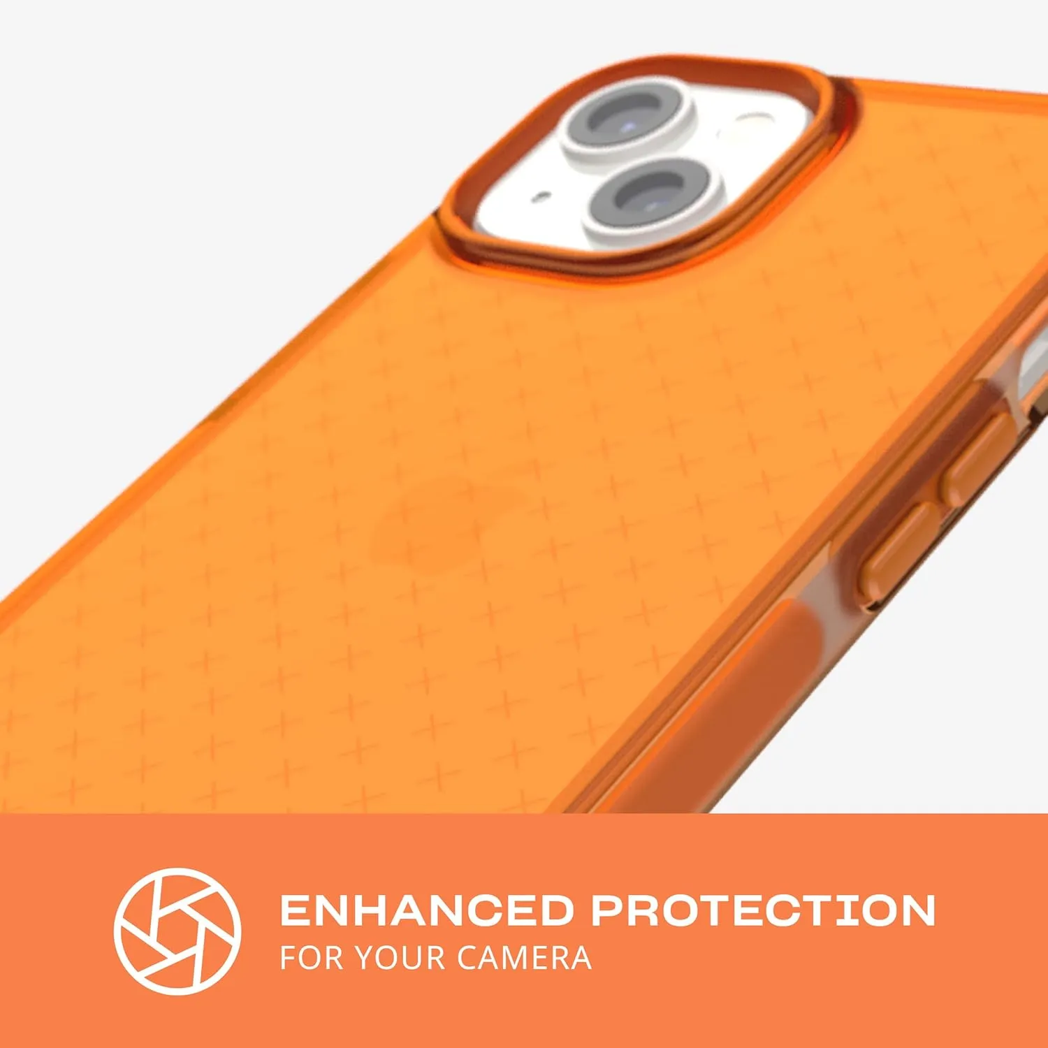 Tech21 iPhone 14 Evo Check – Shock-Absorbing & Slim Protective Phone Case with 16ft FlexShock Multi-Drop Protection & Extra Buttons