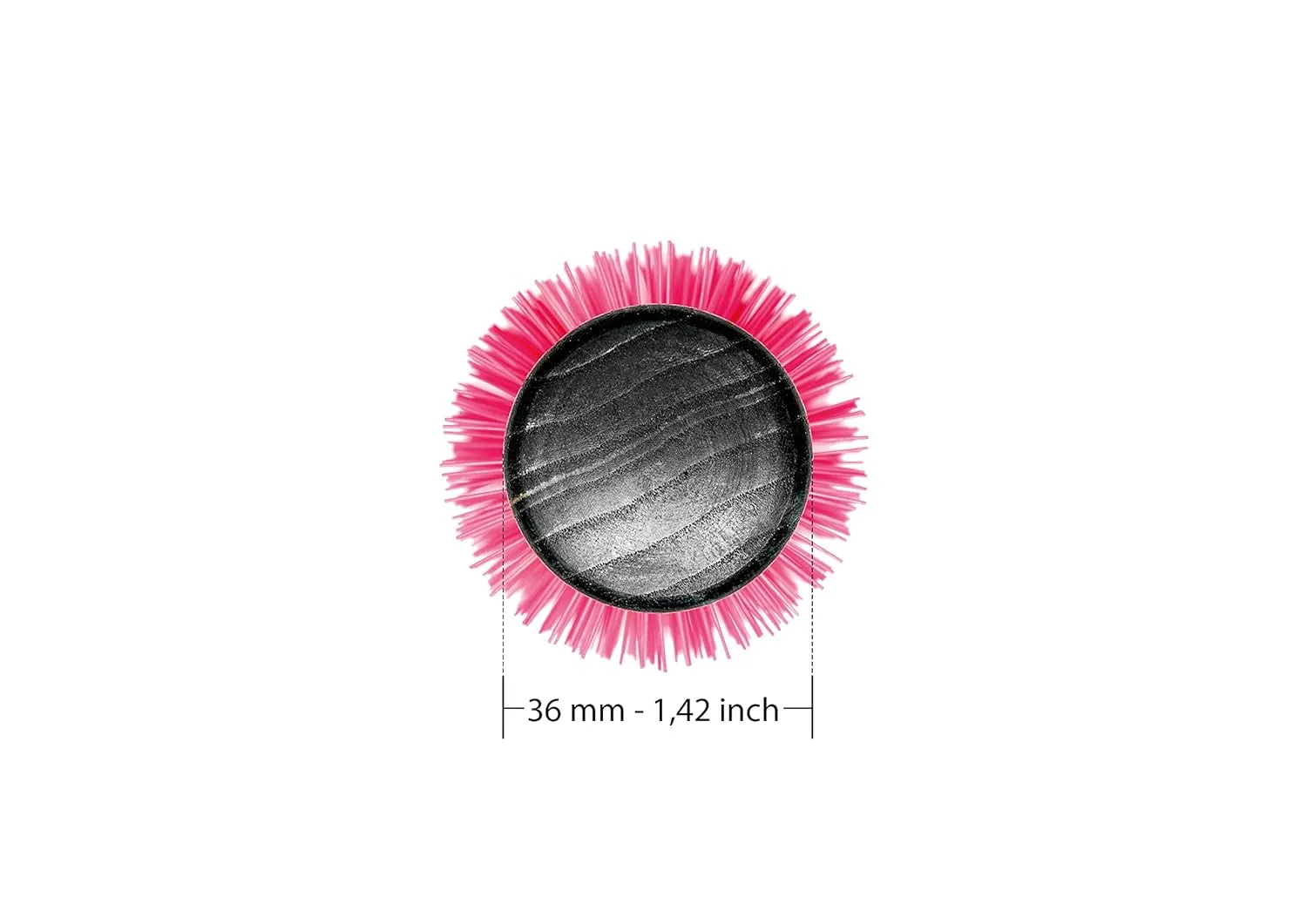 TEK - Professional Line - Roll Brush with Ceramic Oxygen Treated Tube, for Long Hair - diameter 36mm