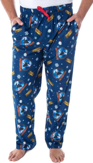 The Polar Express Men's Believe Train Ticket Woven Fleece Lounge Sleep Pajama Pants