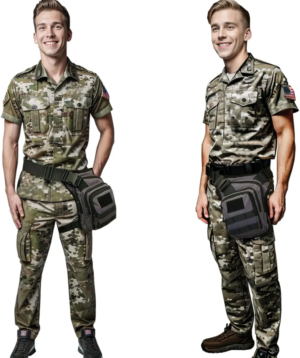 Thigh Pack, Larswon Leg Bag Thigh Pouch Bag Tactical Waist Bag Motorcycle Bag Waterproof
