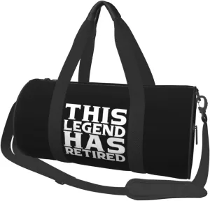 This Legend Has Retired Retirement Duffel Bag Gym Bag Travel Sports Tote Large Foldable Beach Swim Yoga7