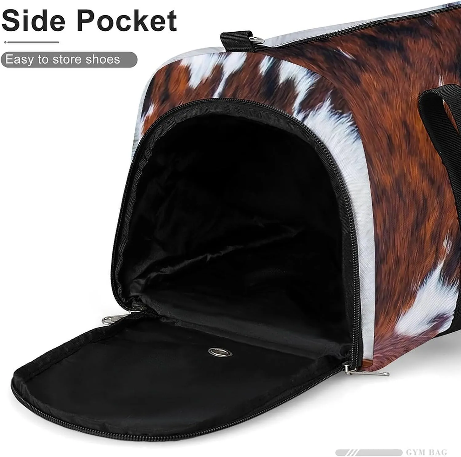 TigerPrint Portable Large Capacity Fully Printed Fitness Bag Unisex