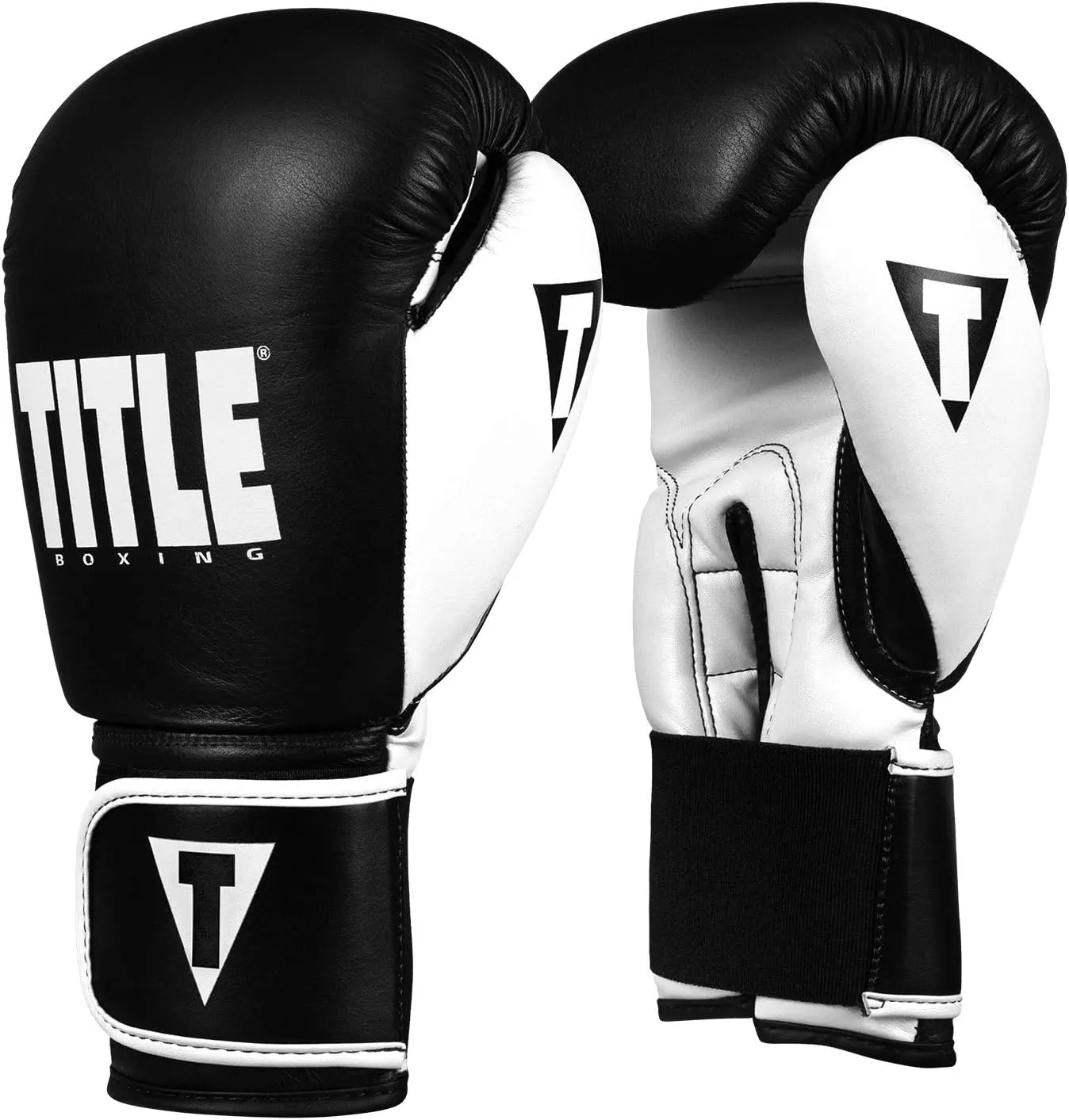Title Boxing Dynamic Strike Heavy Bag Gloves, Black/White, 12 oz