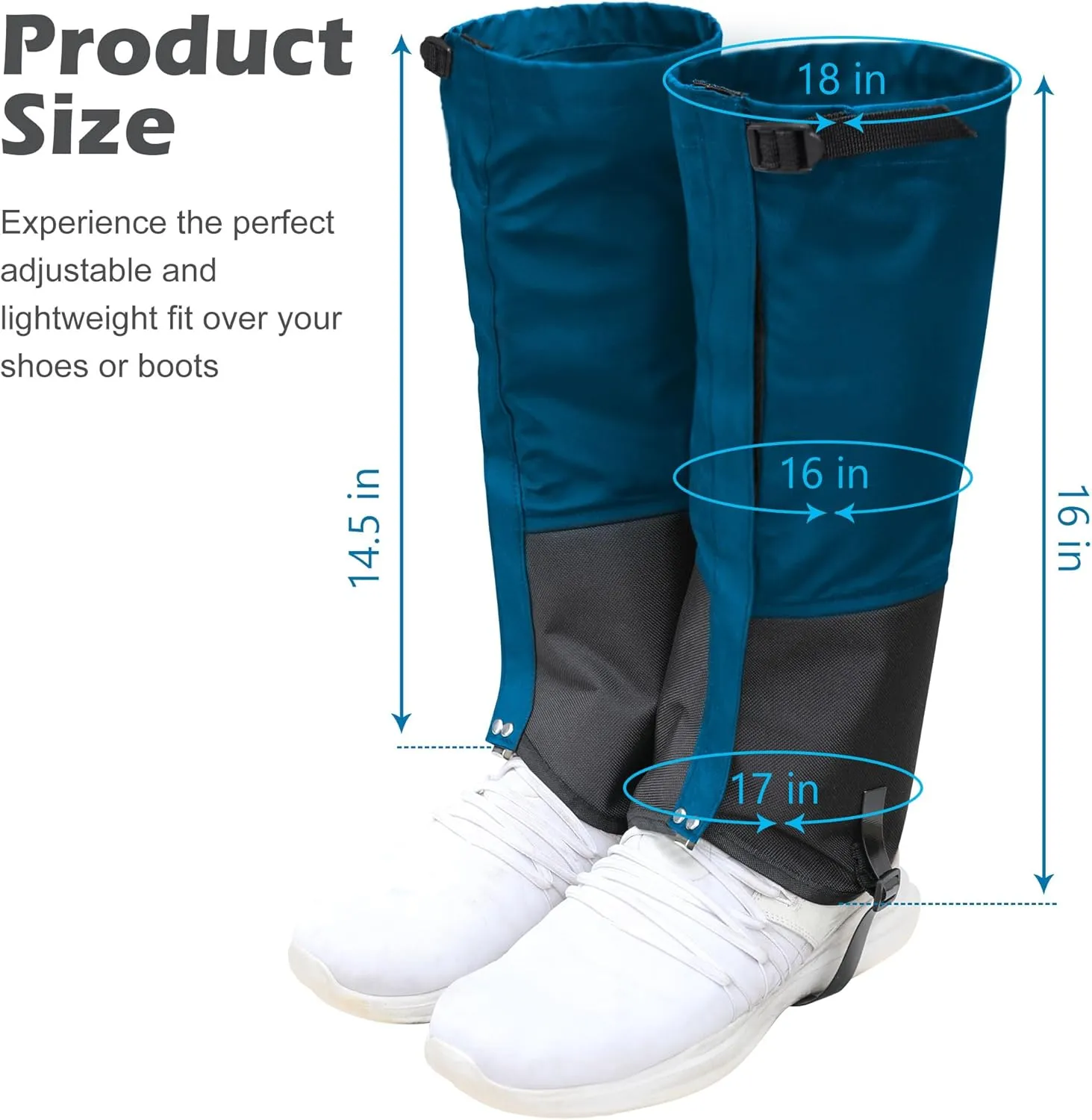Tlswshsy Trimmer Brush Leg Gaiters-Waterproof Leg Guards for Trimming-Adjustable Lawn Care Leg Protection for Men and Women