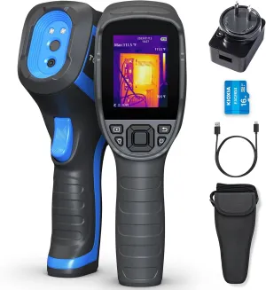 TOPDON TC005 256 x 192 IR High Resolution Dual-Camera Thermal Imaging Camera with 12-Hour Battery Life and 2MP Visual Light Camera, -4°F~1022°F Handheld Infrared Thermal Imager with PC 2D/3D Analysis