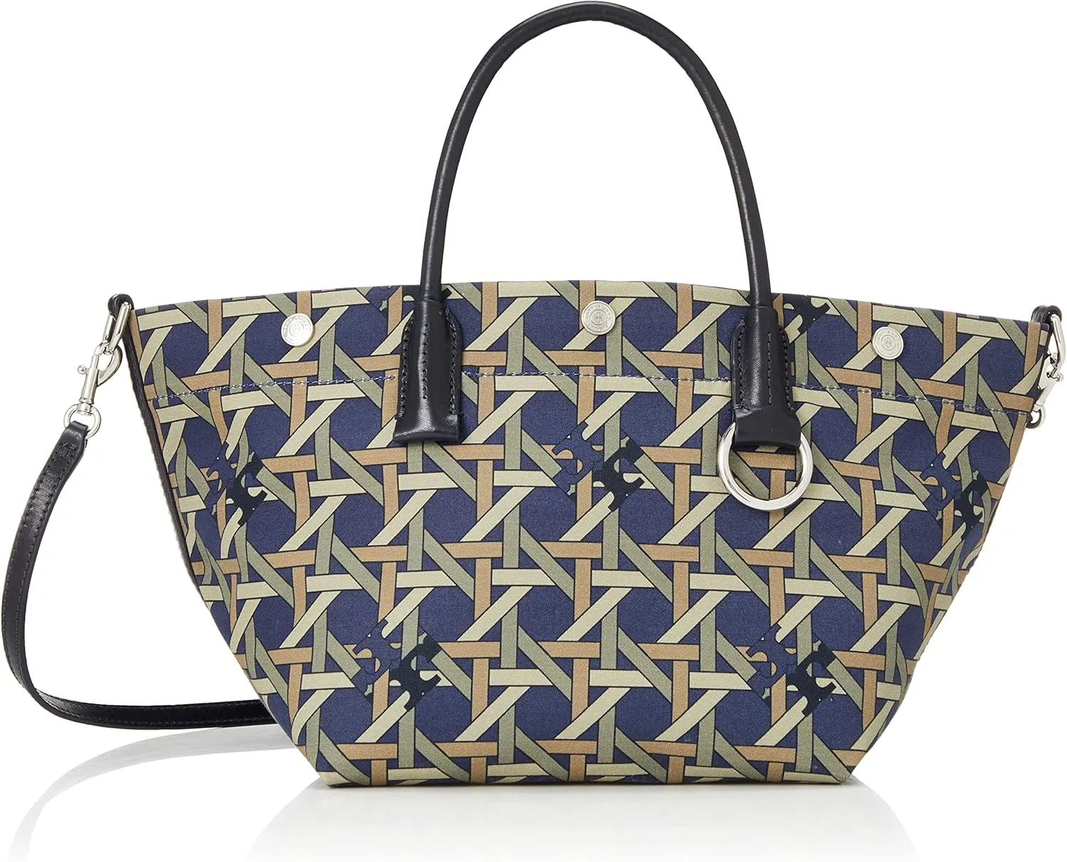 Tory Burch 1390250001400 Women's Tote Bag, TORY NAVY BASKETWEAVE [Parallel Import]