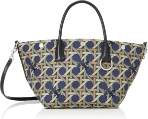 Tory Burch 1390250001400 Women's Tote Bag, TORY NAVY BASKETWEAVE [Parallel Import]