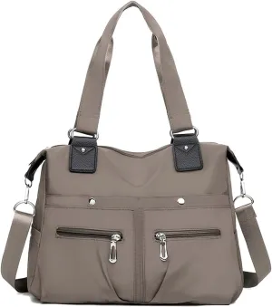 Tote Bag Crossbody Bags for Women Nylon Purses Multiple Pockets Handbags with Zipper