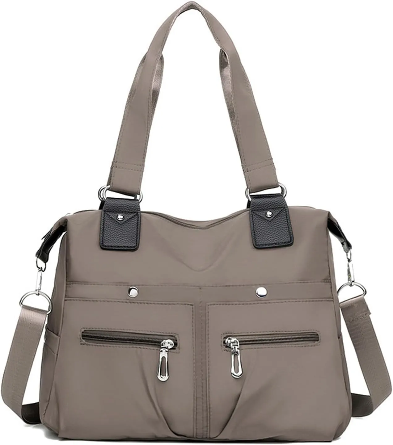 Tote Bag Crossbody Bags for Women Nylon Purses Multiple Pockets Handbags with Zipper