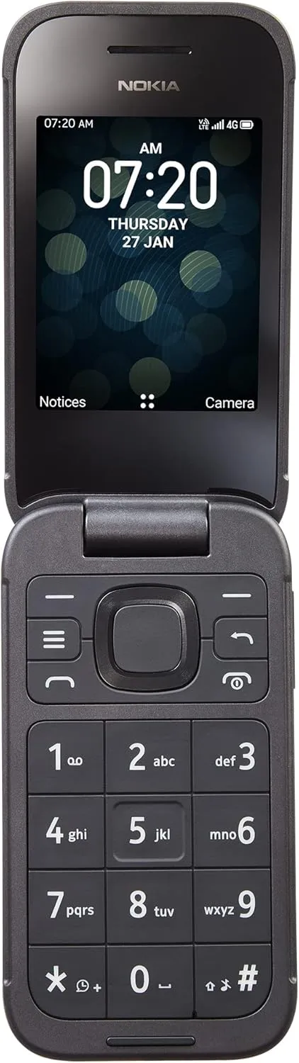 TracFone Nokia 2760 Flip, 4GB Black - Prepaid Feature Phone