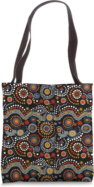Traditional Aboriginal Dot Pattern Tote Bag