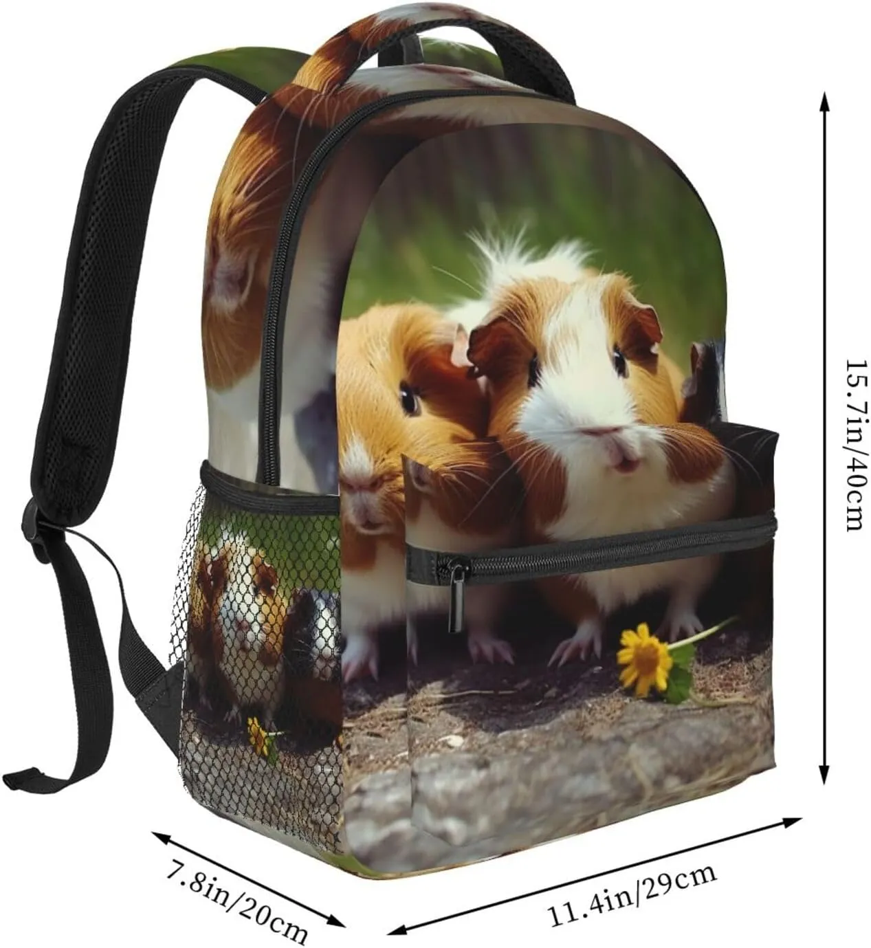Travel Backpack for Women Men Casual Carry On Back Pack Bichon Frise 15.6inch Laptop Backpack