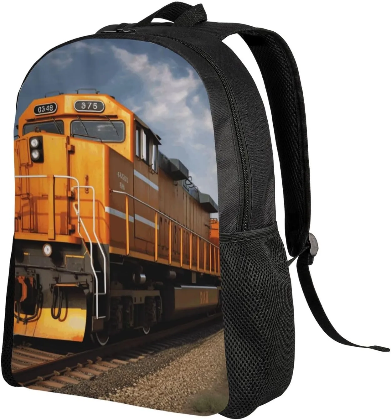 Travel Backpack for Women Men Lightweight 17 inch Laptop Bag Freight Train Backpack Casual Daypack