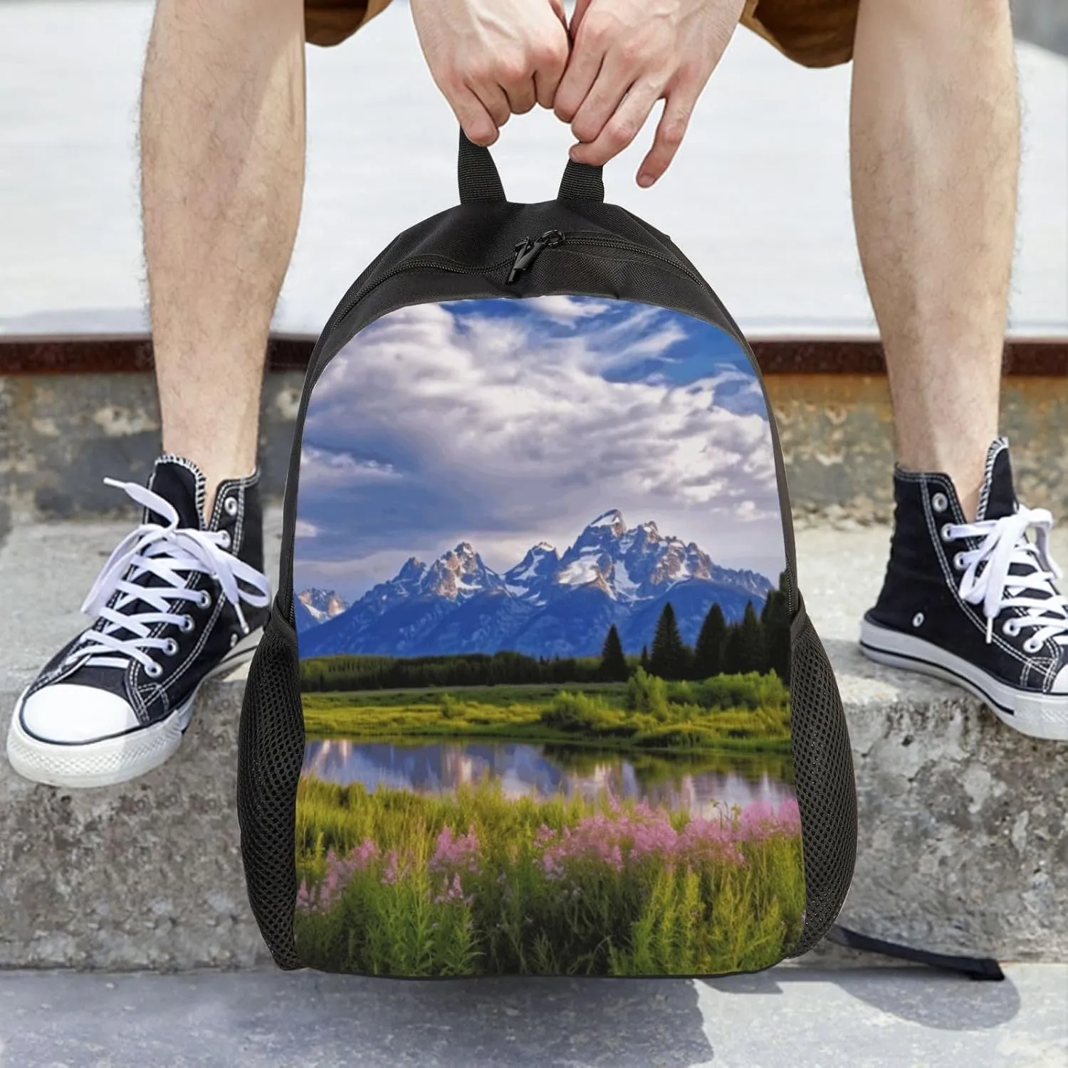 Travel Backpack for Women Men Lightweight 17 inch Laptop Bag grand teton national park Backpack Casual Daypack