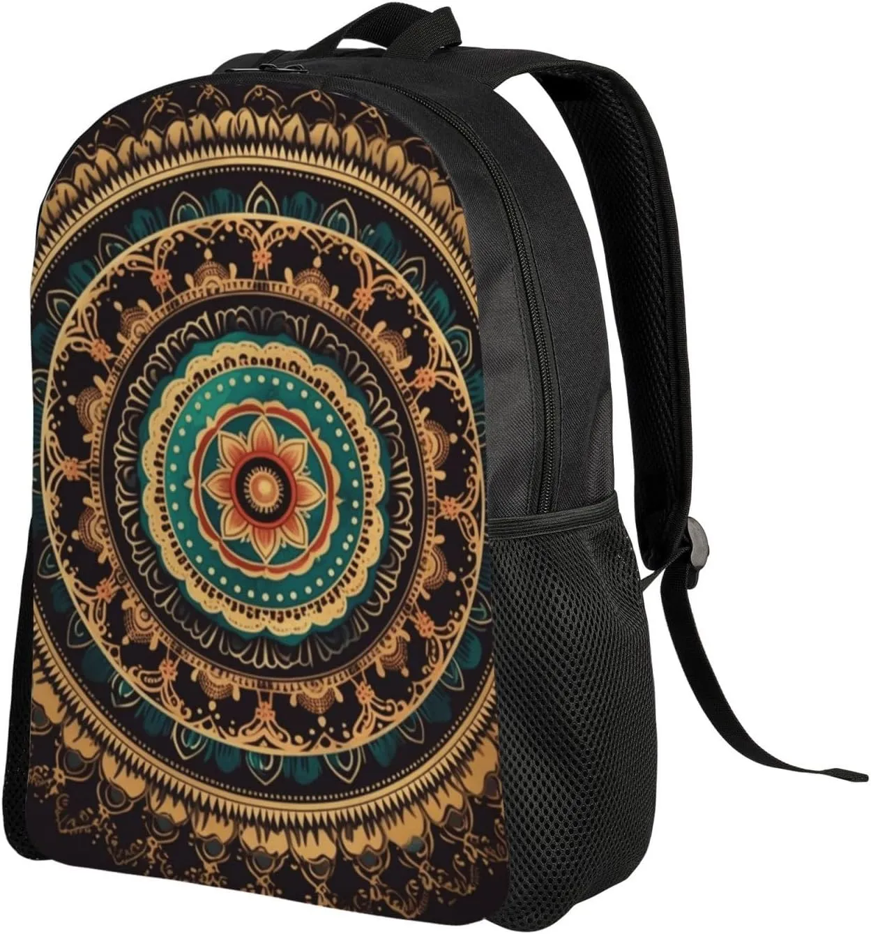 Travel Backpack for Women Men Lightweight 17 inch Laptop Bag Mandala Backpack Casual Daypack