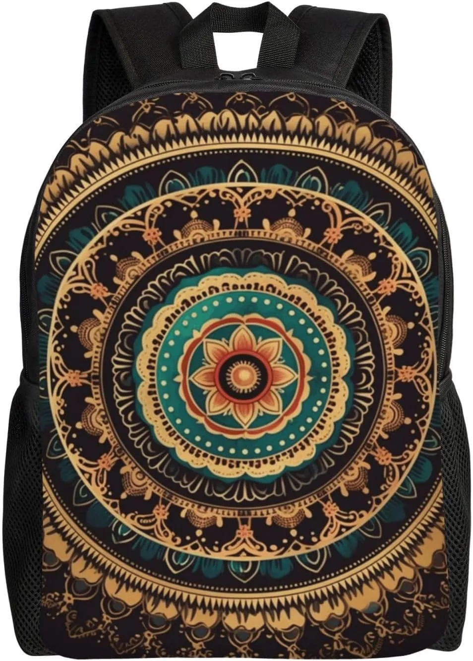 Travel Backpack for Women Men Lightweight 17 inch Laptop Bag Mandala Backpack Casual Daypack