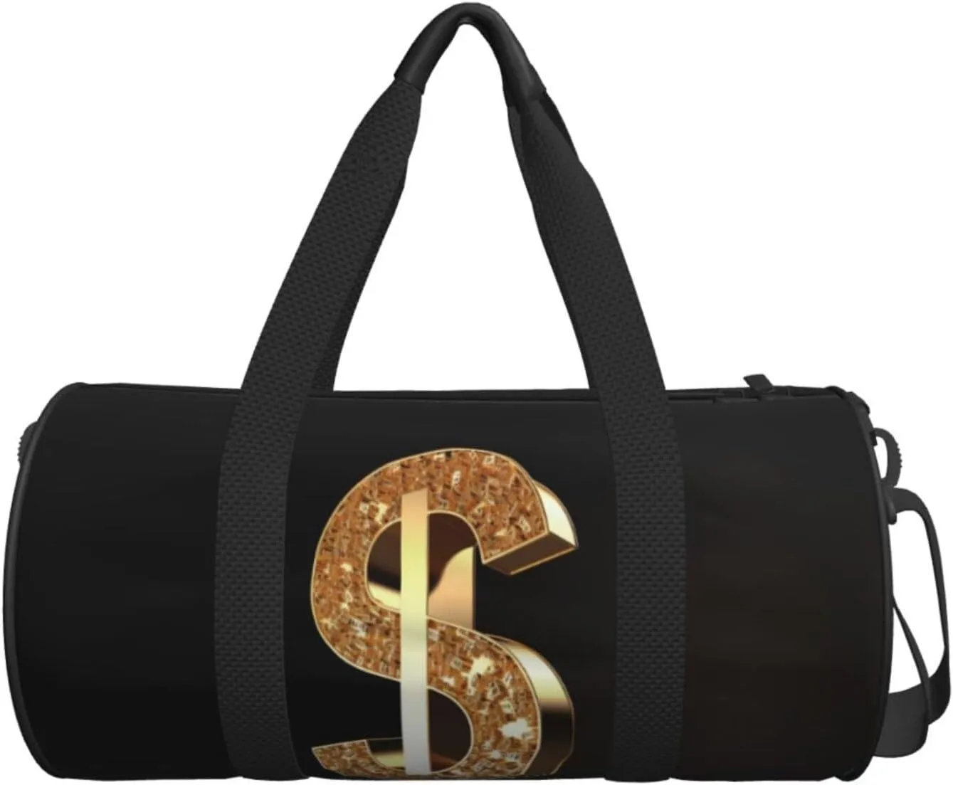 Travel Bag For Women,Gold Dollar Sign Print Personal Item Duffle Bags,Weekend Travel Duffel Tote Bag,Travel Sport Gym Bag For Men,Airplane Travel Essentials For Flying