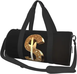Travel Bag For Women,Gold Dollar Sign Print Personal Item Duffle Bags,Weekend Travel Duffel Tote Bag,Travel Sport Gym Bag For Men,Airplane Travel Essentials For Flying